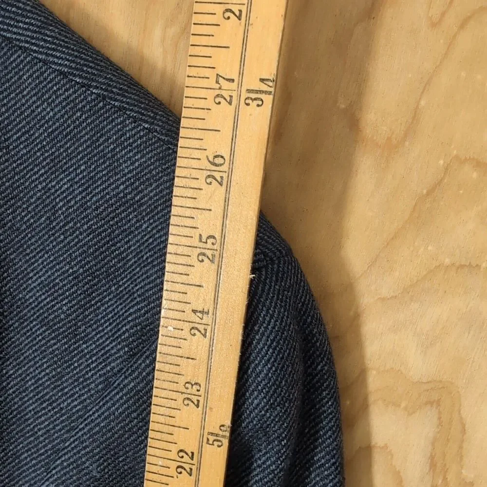 Nautica Wool/Cashmere Blend Blue Blazer Men's 42R Striped 3‎ Button